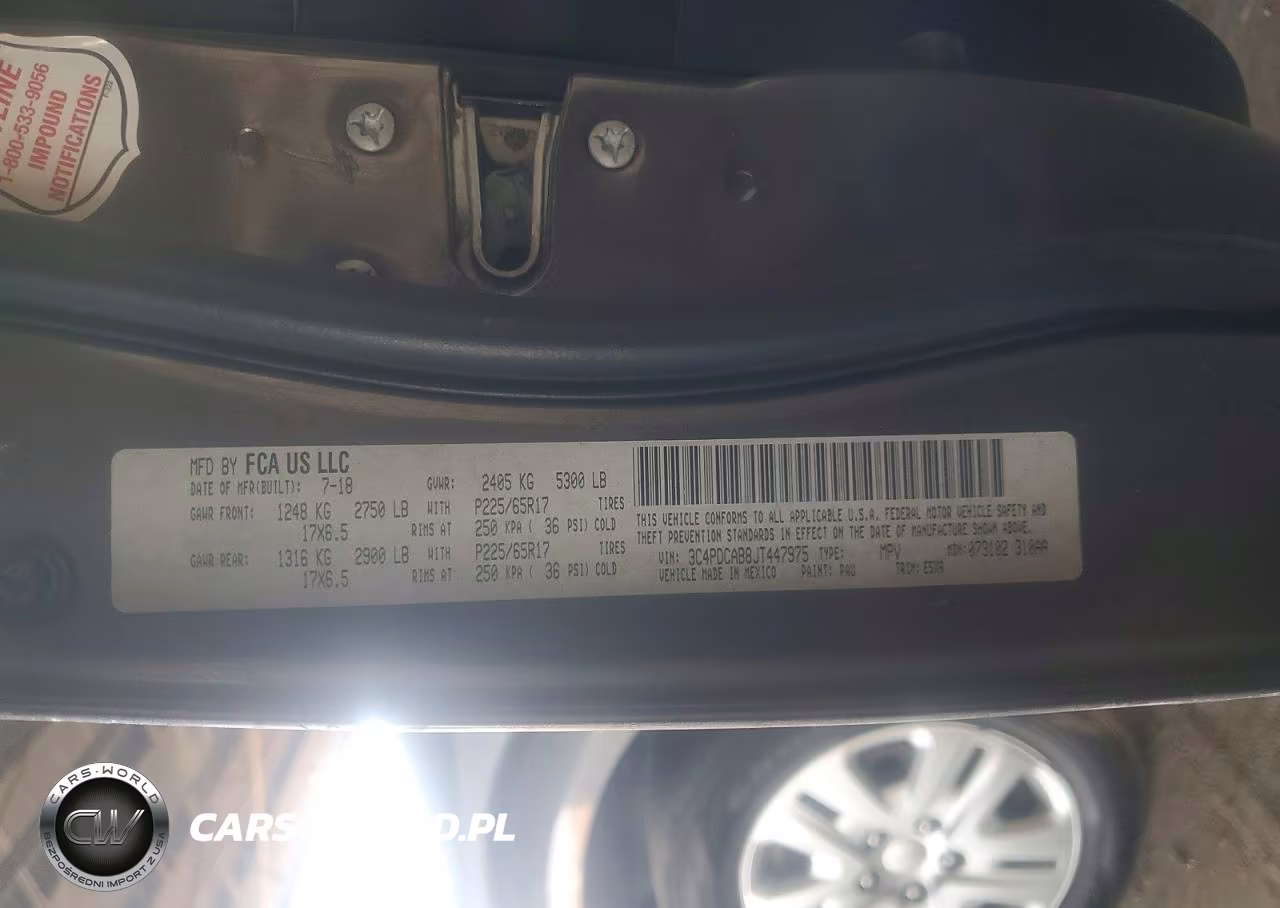 2018 Dodge Journey Se VIN:3C4PDCAB8JT447975 - 12
