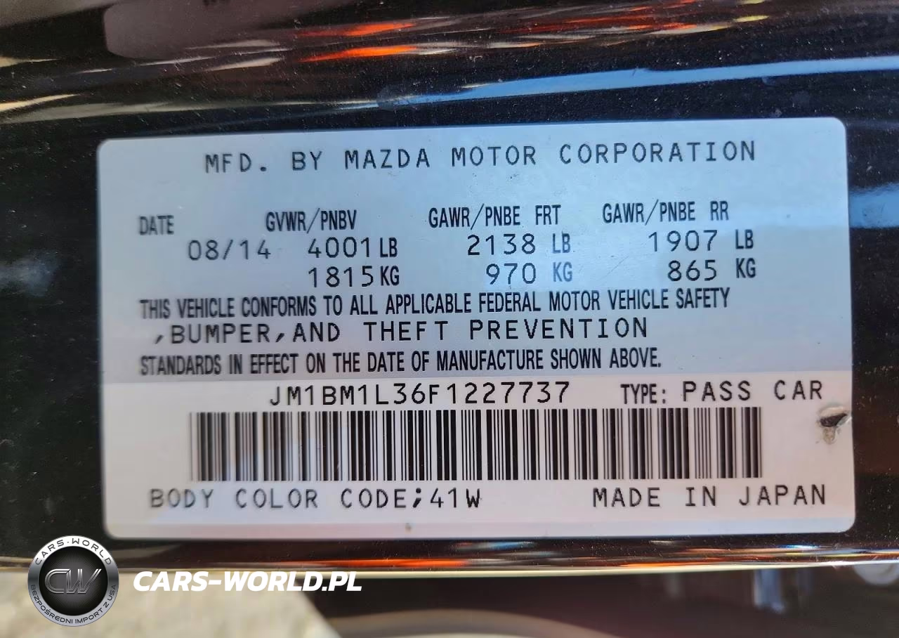 2015 Mazda 3 Touring VIN:JM1BM1L36F1227737 - 12