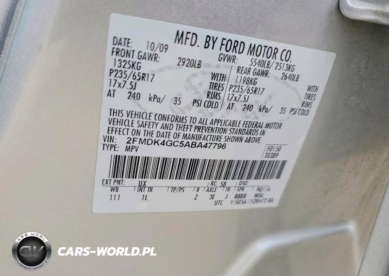 2010 Ford Edge Se VIN:2FMDK4GC5ABA47796 - 13