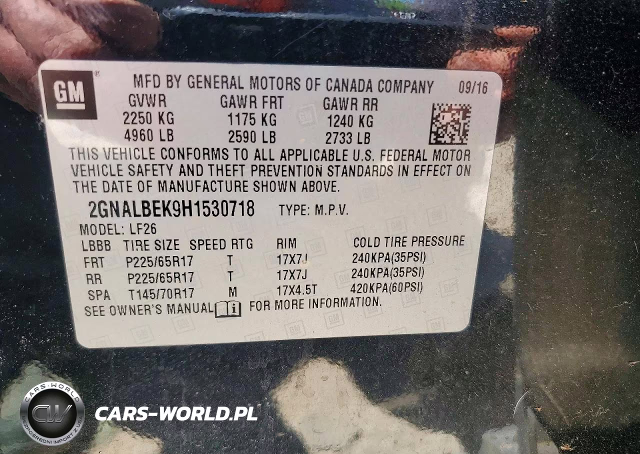 2017 Chevrolet Equinox Ls VIN:2GNALBEK9H1530718 - 12