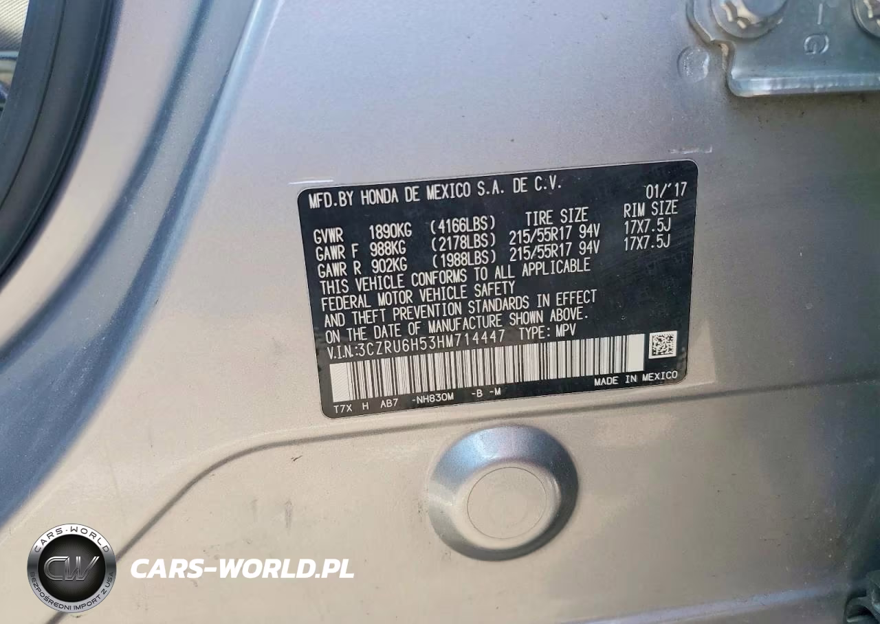 2017 Honda Hr-V Ex VIN:3CZRU6H53HM714447 - 13
