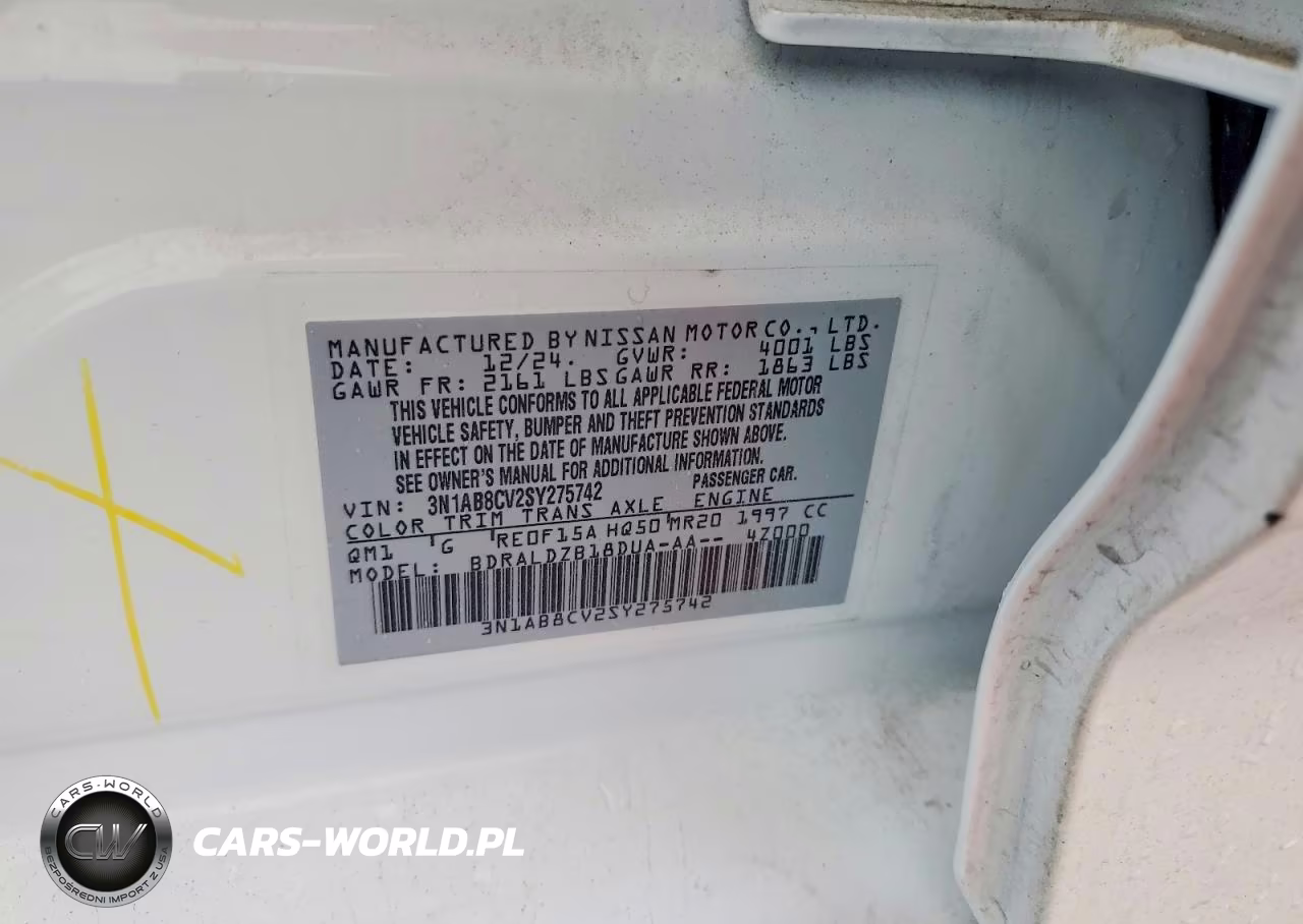 2025 NISSAN SENTRA SV VIN:3N1AB8CV2SY275742 - 12