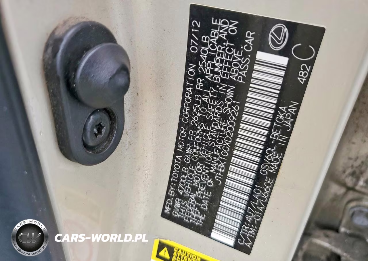 2013 Lexus Es 350 VIN:JTHBK1GGXD2009261 - 12