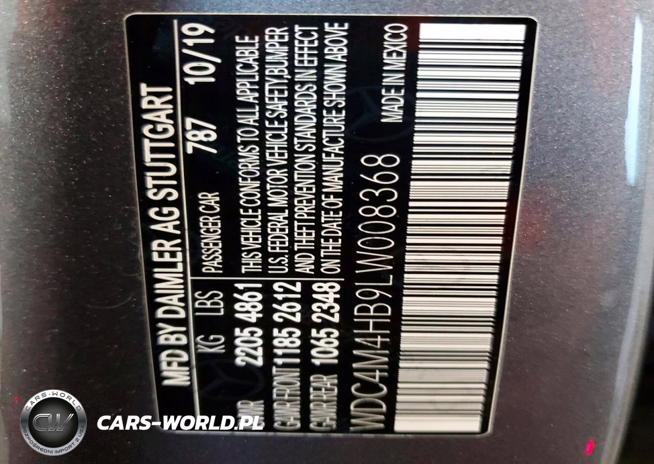 2020 Mercedes-Benz Glb 250 4Matic VIN:WDC4M4HB9LW008368 - 13