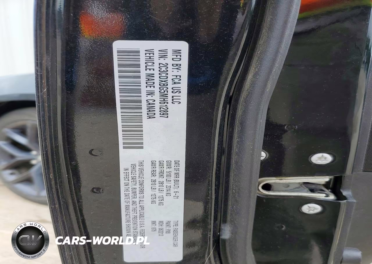 2021 Dodge Charger Sxt VIN:2C3CDXBG5MH612897 - 12