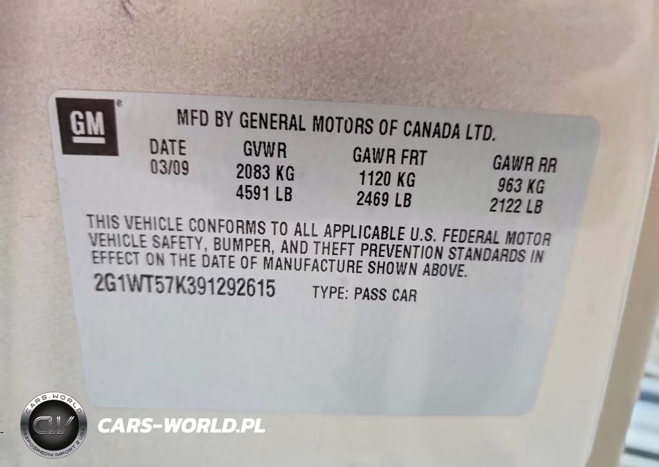 2009 Chevrolet Impala 1Lt VIN:2G1WT57K391292615 - 12