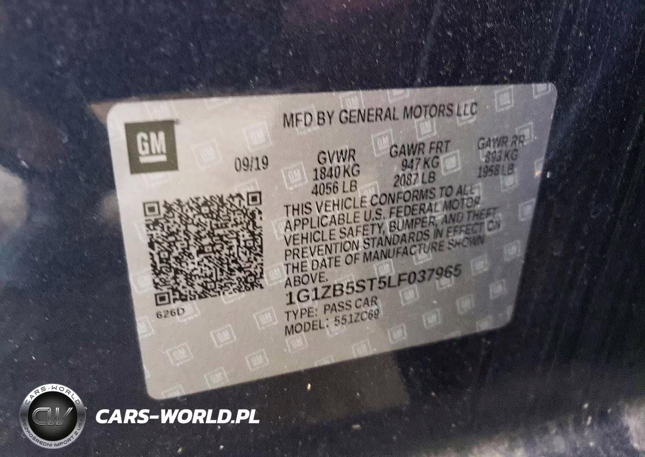 2020 Chevrolet Malibu Ls VIN:1G1ZB5ST5LF037965 - 12