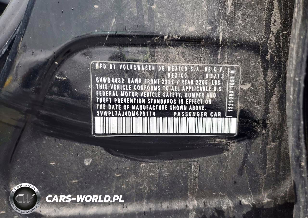 2013 Volkswagen Jetta Tdi VIN:3VWPL7AJ4DM675114 - 12