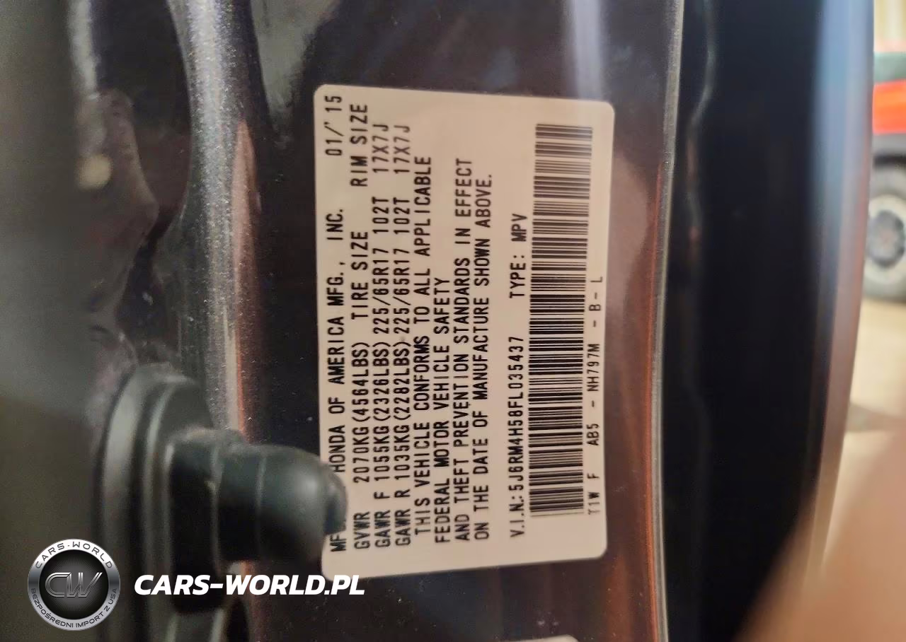 2015 Honda Cr-V Ex VIN:5J6RM4H58FL035437 - 13