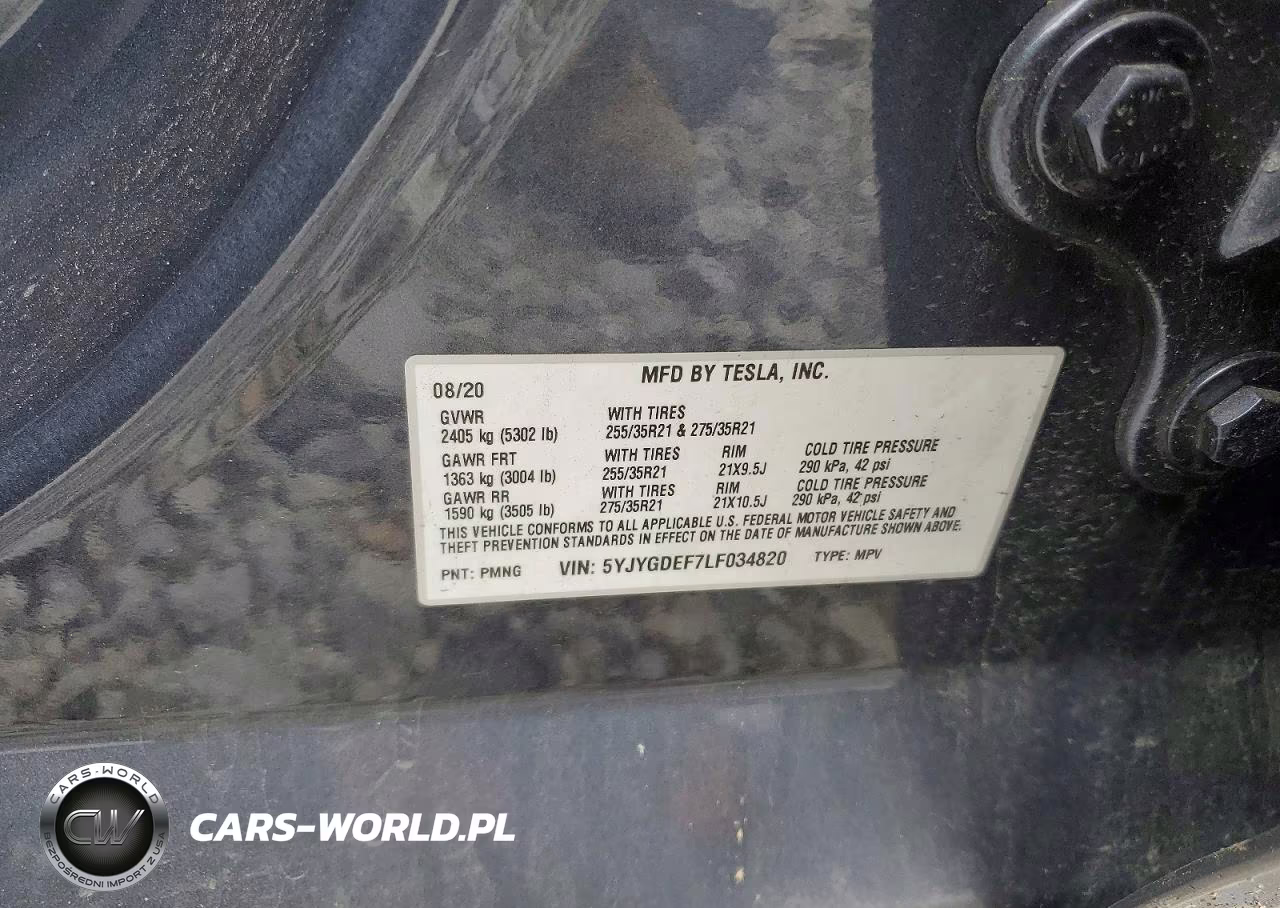 2020 Tesla Model Y VIN:5YJYGDEF7LF034820 - 12