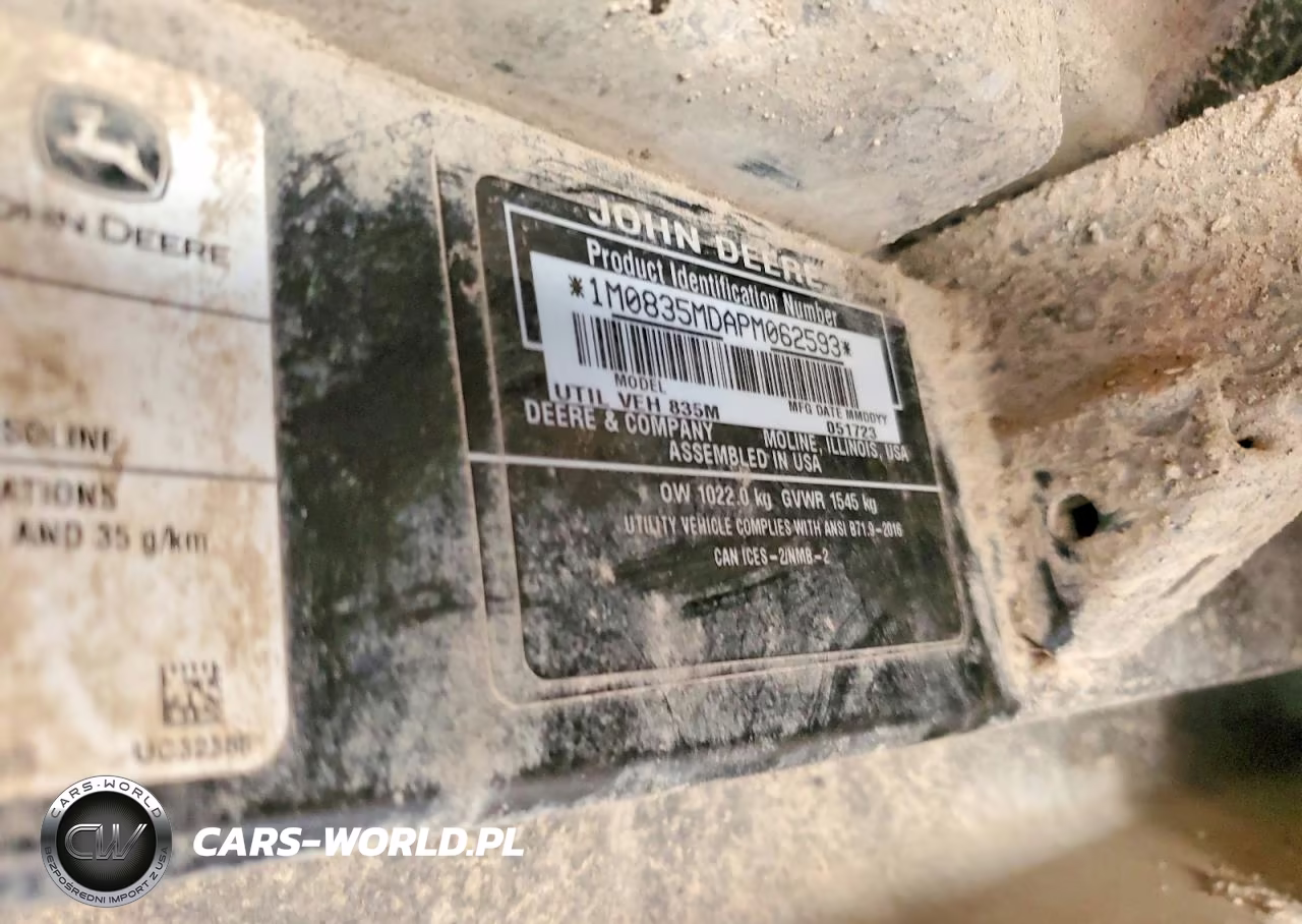2023 John Deere Gator Utility Vehicle VIN:1M0835MDAPM062593 - 10