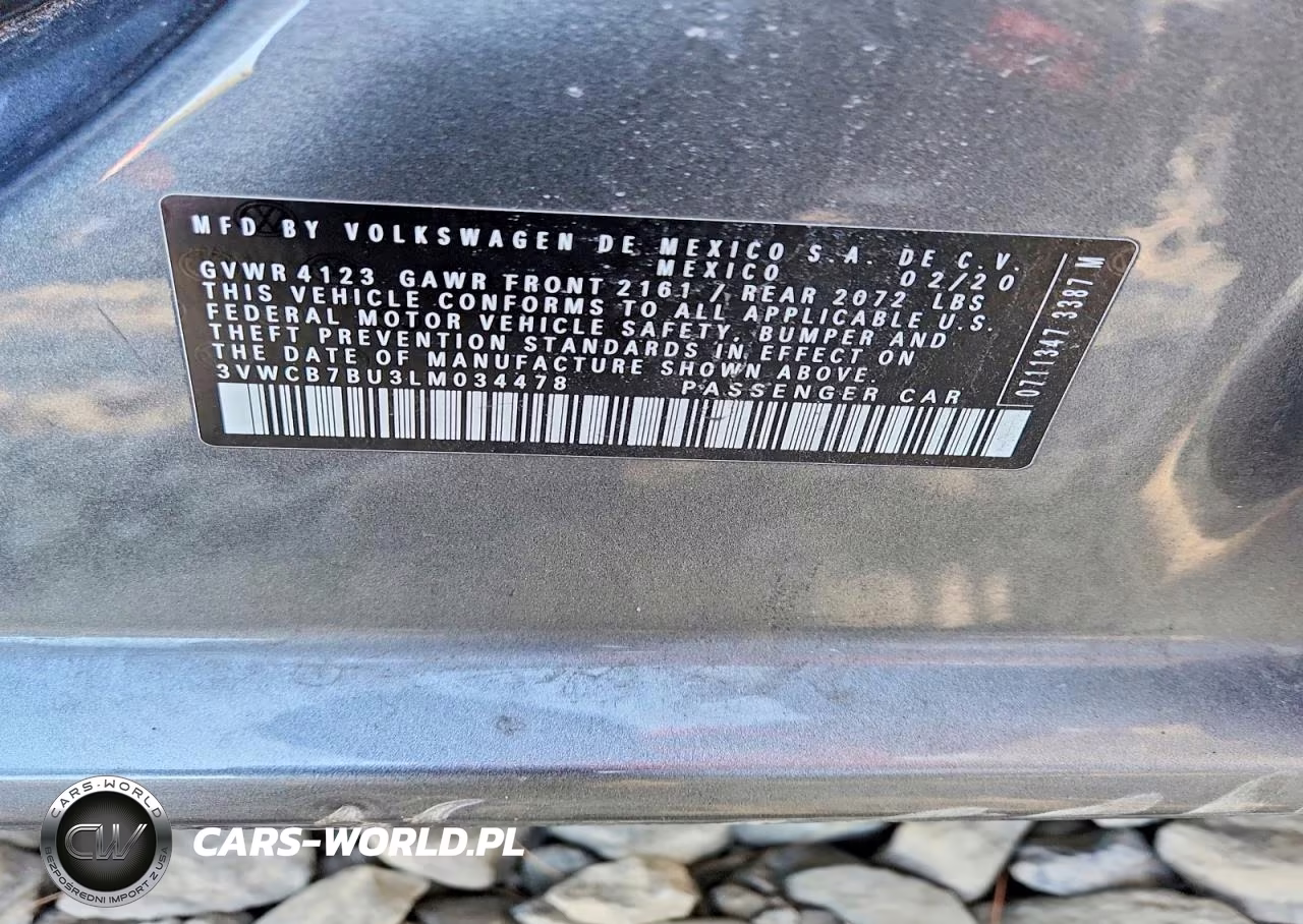 2020 Volkswagen Jetta S VIN:3VWCB7BU3LM034478 - 13