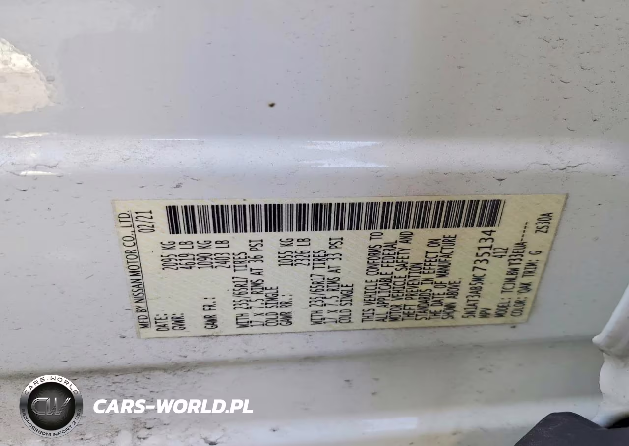2021 Nissan Rogue S VIN:5N1AT3AB5MC735134 - 14