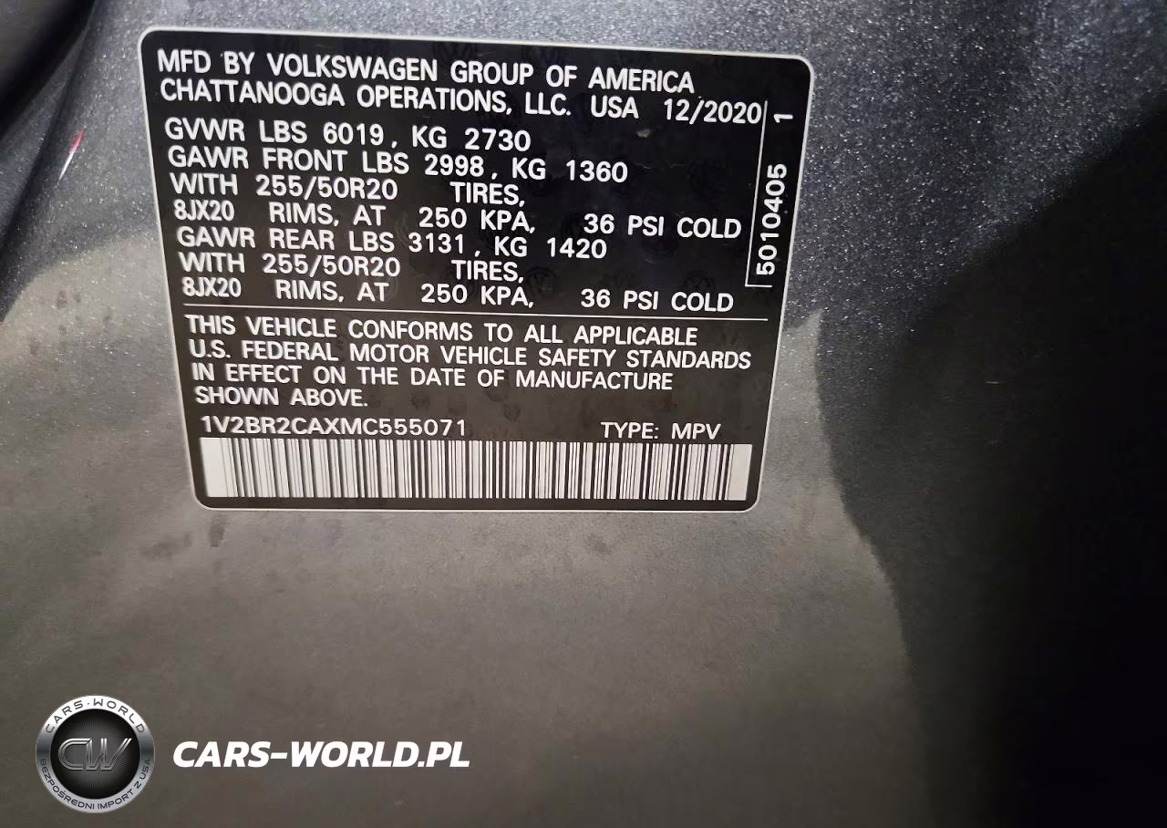 2021 Volkswagen Atlas Sel VIN:1V2BR2CAXMC555071 - 13