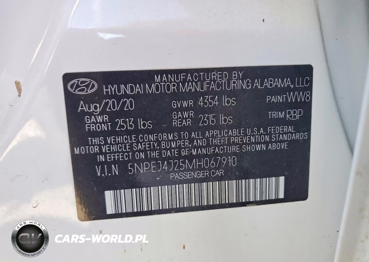 2021 Hyundai Sonata Sel Plus VIN:5NPEJ4J25MH067910 - 12