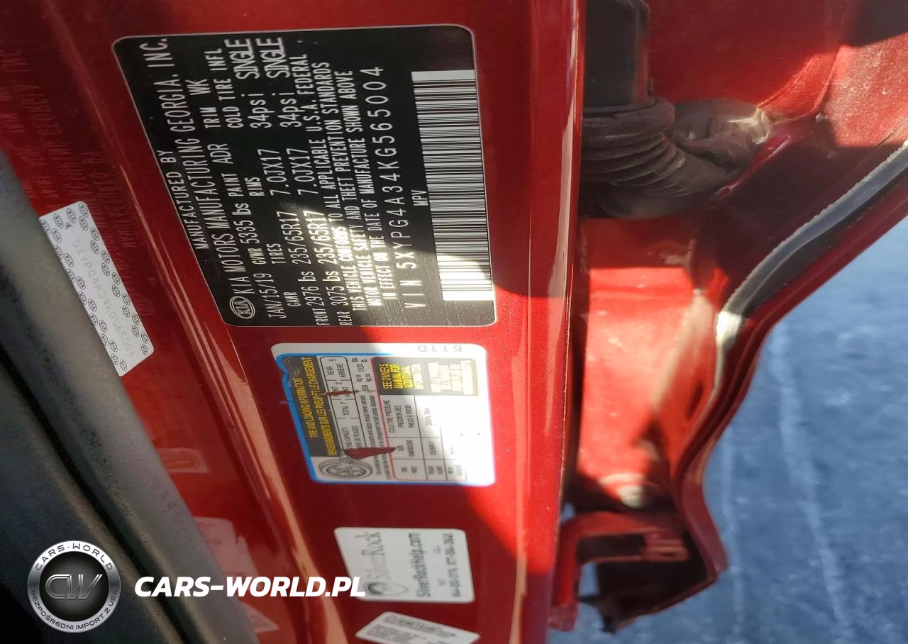 2019 Kia Sorento Lx VIN:5XYPG4A34KG565004 - 13