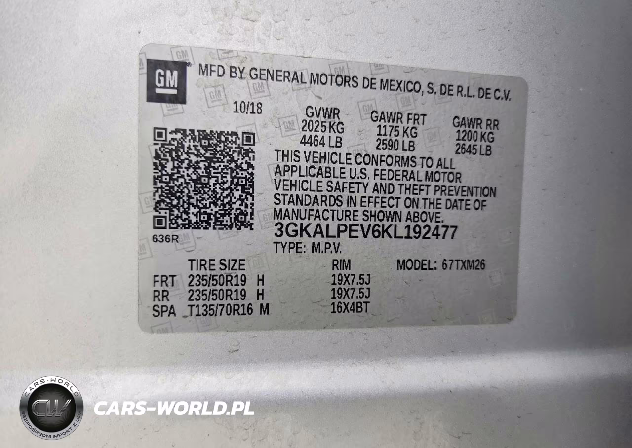 2019 GMC Terrain Slt VIN:3GKALPEV6KL192477 - 14