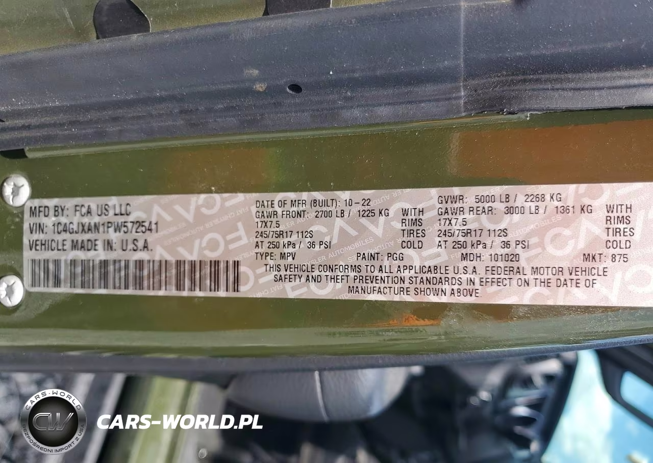 2023 Jeep Wrangler Sport VIN:1C4GJXAN1PW572541 - 12