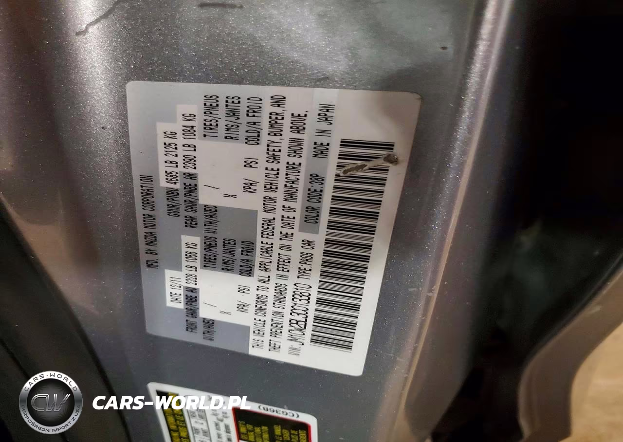 2012 Mazda 5 VIN:JM1CW2BL3C0133810 - 13