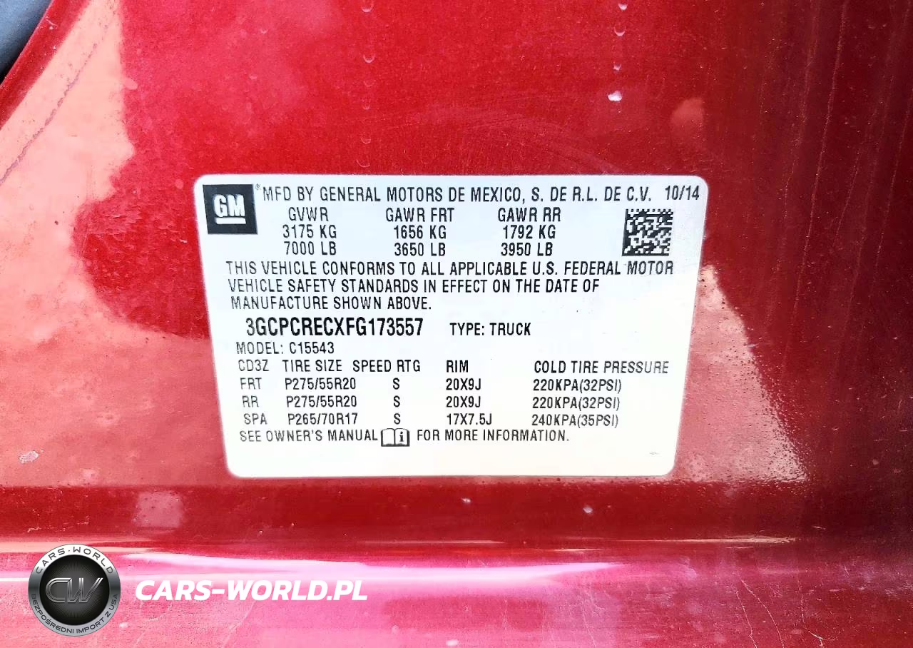 2015 Chevrolet Silverado C1500 Lt VIN:3GCPCRECXFG173557 - 12