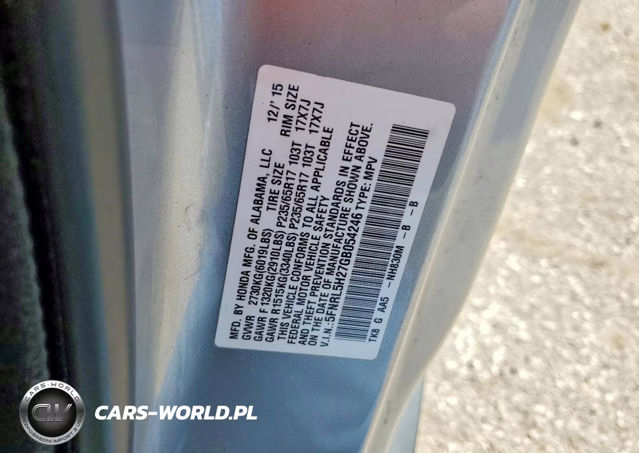 2016 Honda Odyssey Lx VIN:5FNRL5H27GB054246 - 13