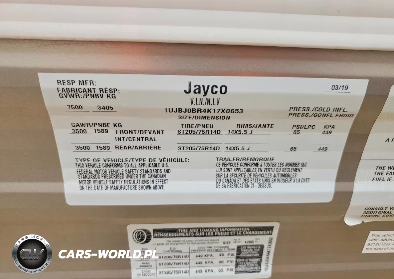 2019 Jayco Jay Flight Camper VIN:1UJBJ0BR4K17X0653 - 10