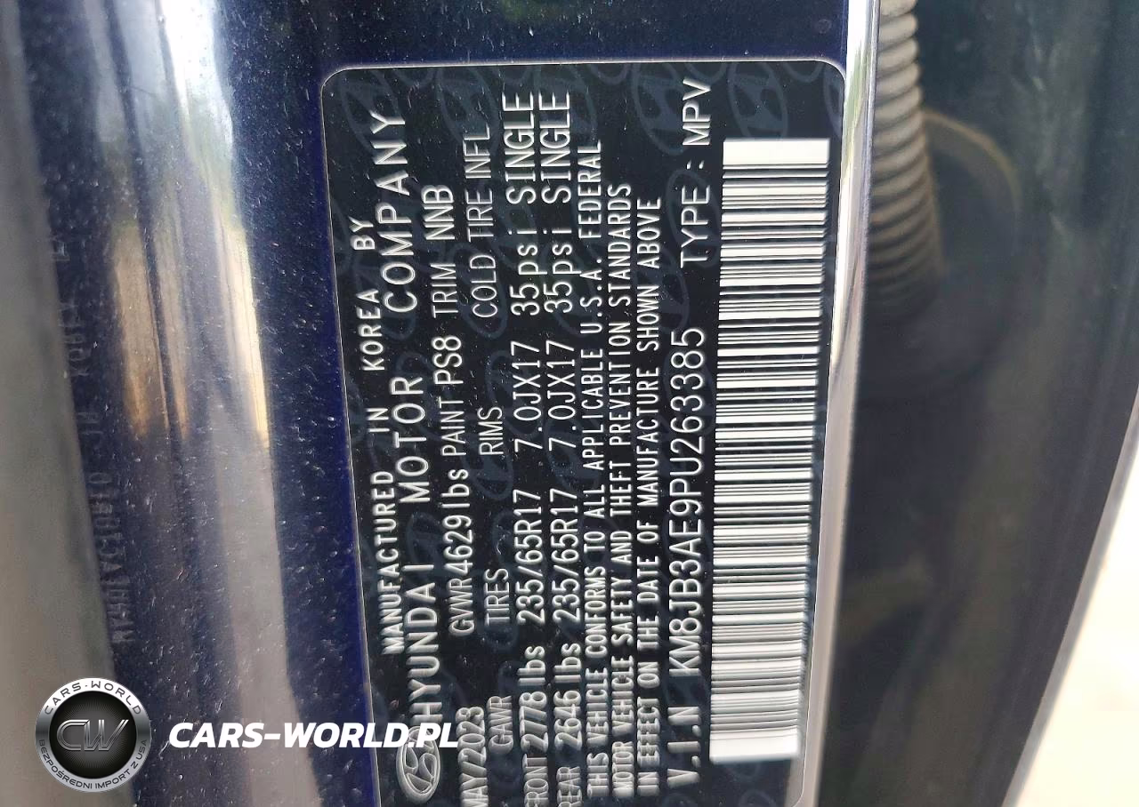 2023 Hyundai Tucson Sel VIN:KM8JB3AE9PU263385 - 13