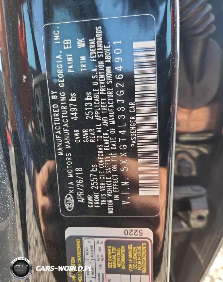 2018 Kia Optima Lx VIN:5XXGT4L33JG264901 - 12