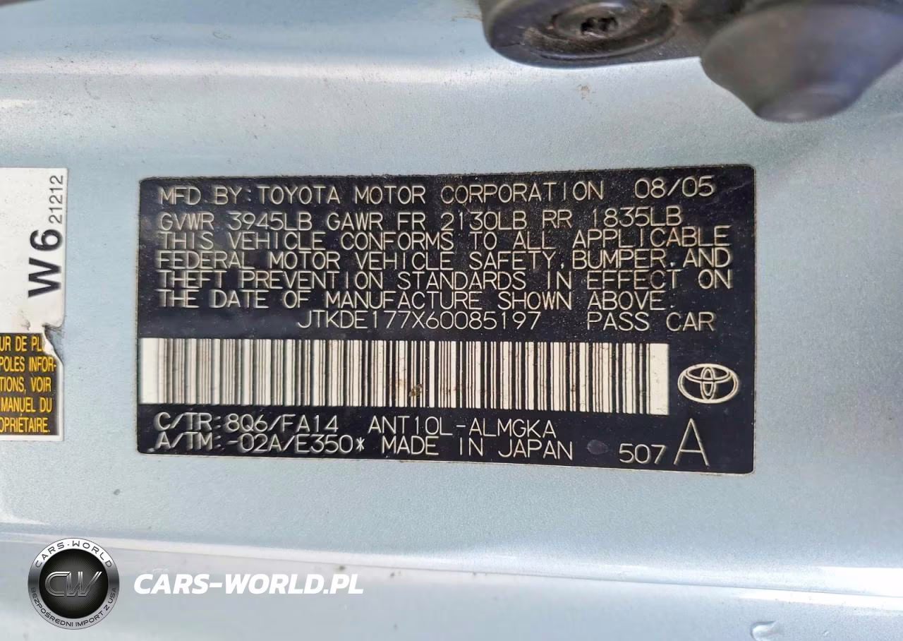 2006 Scion Tc Base VIN:JTKDE177X60085197 - 14