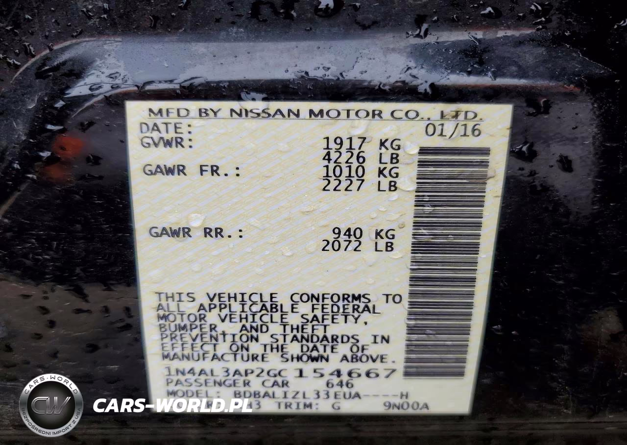 2016 Nissan Altima 2.5 Sv VIN:1N4AL3AP2GC154667 - 12
