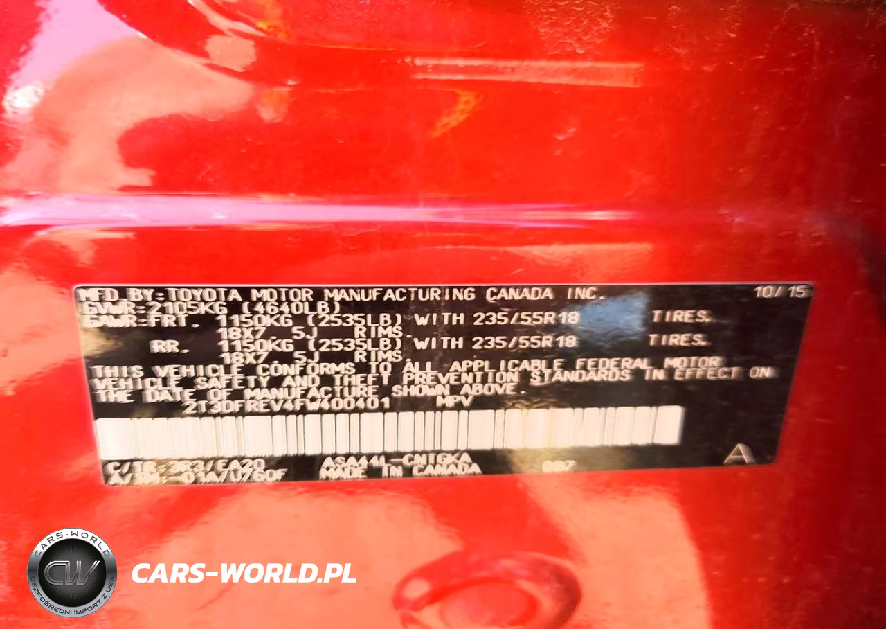 2015 Toyota Rav4 Limited VIN:2T3DFREV4FW400401 - 13