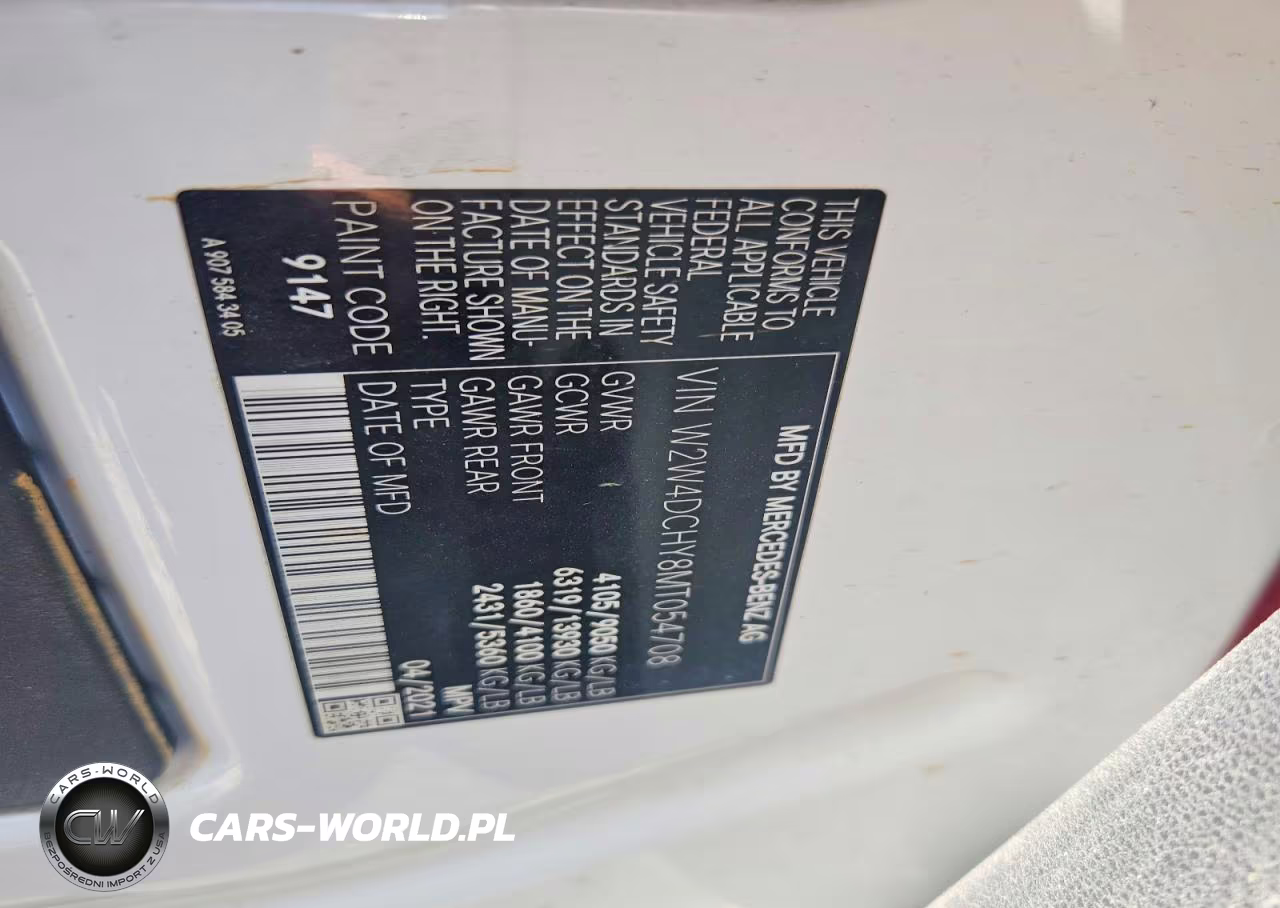 2021 Freightliner Sprinter 2500 VIN:W2W4DCHY8MT054708 - 13