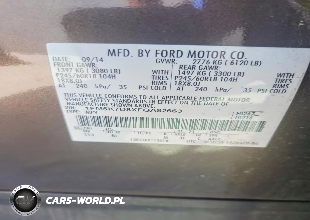 2015 Ford Explorer Xlt VIN:1FM5K7D8XFGA82663 - 13