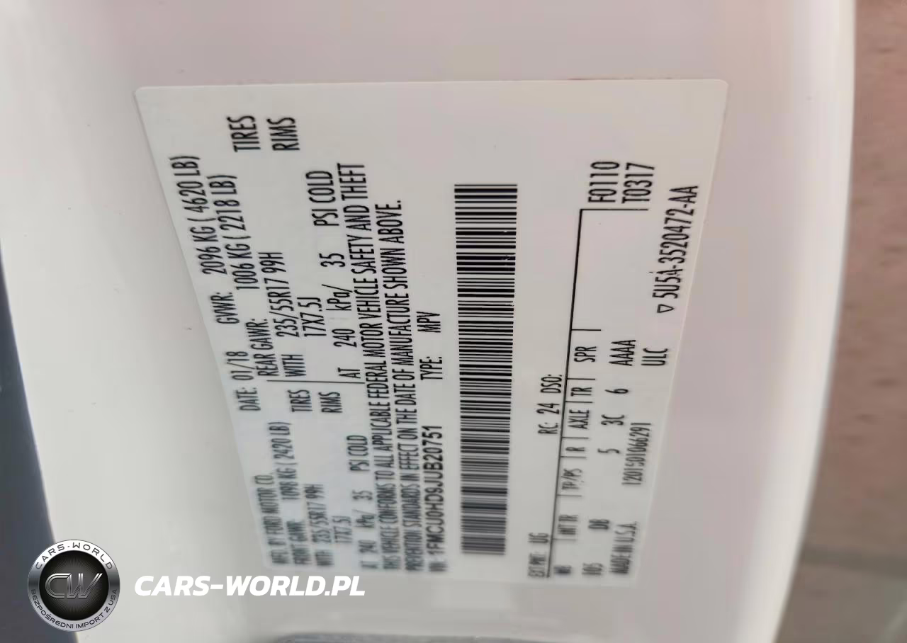 2018 Ford Escape Sel VIN:1FMCU0HD9JUB20751 - 13