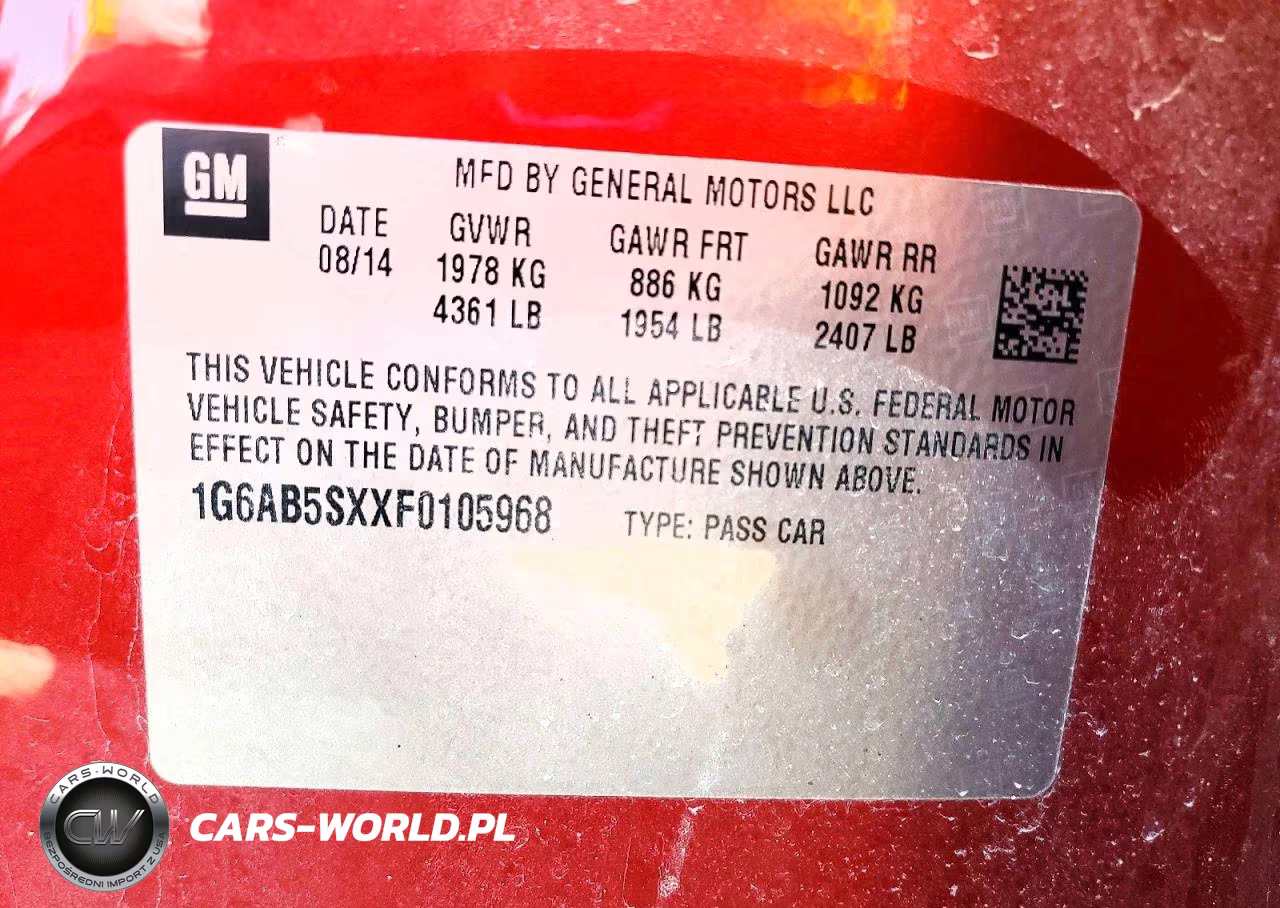 2015 Cadillac Ats Luxury VIN:1G6AB5SXXF0105968 - 12