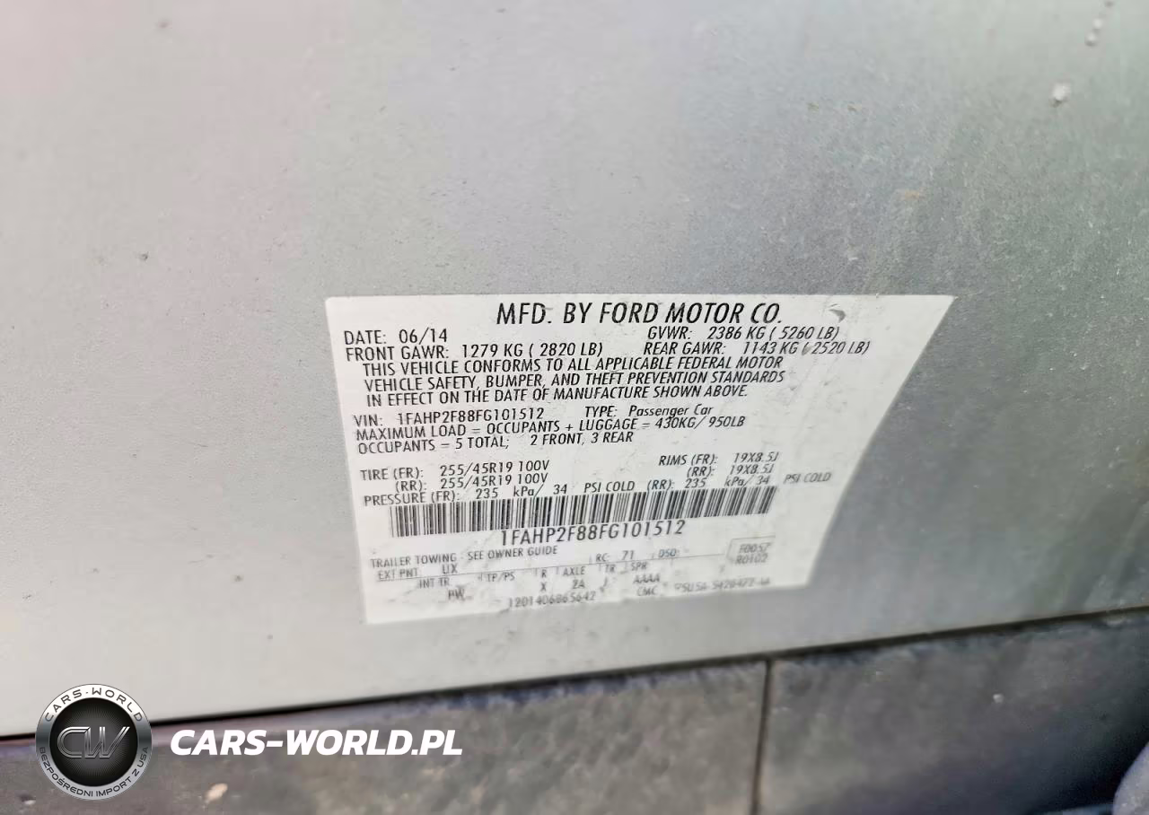 2015 Ford Taurus Limited VIN:1FAHP2F88FG101512 - 13