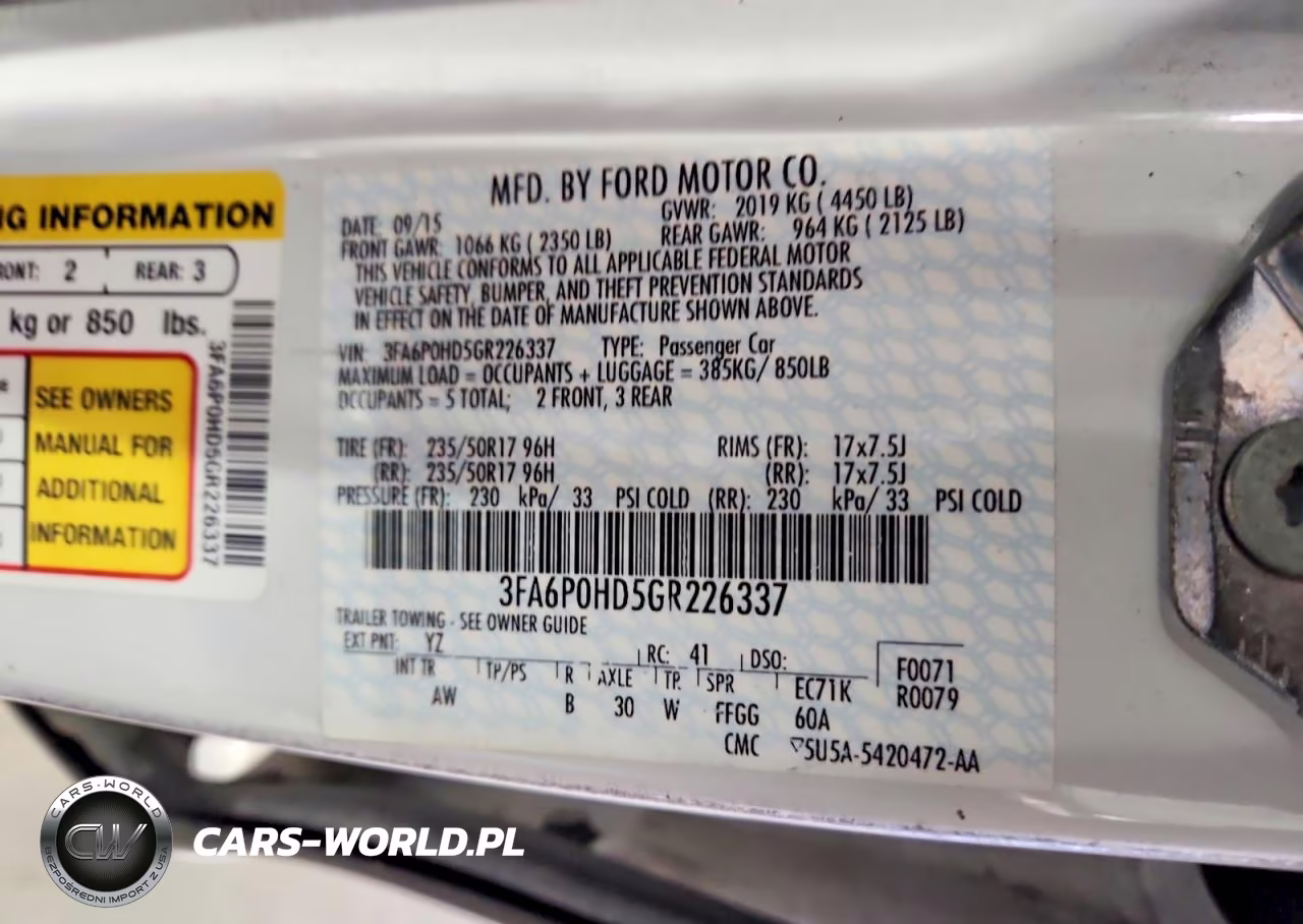 2016 Ford Fusion Se VIN:3FA6P0HD5GR226337 - 12