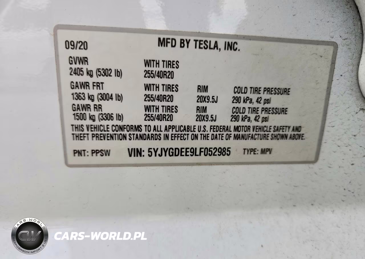 2020 Tesla Model Y VIN:5YJYGDEE9LF052985 - 12