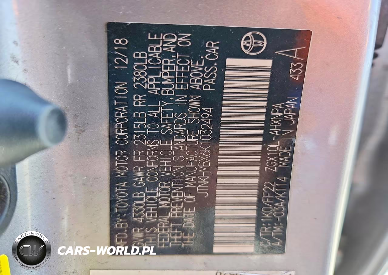 2019 Toyota C-Hr Xle VIN:JTNKHMBX6K1032494 - 12