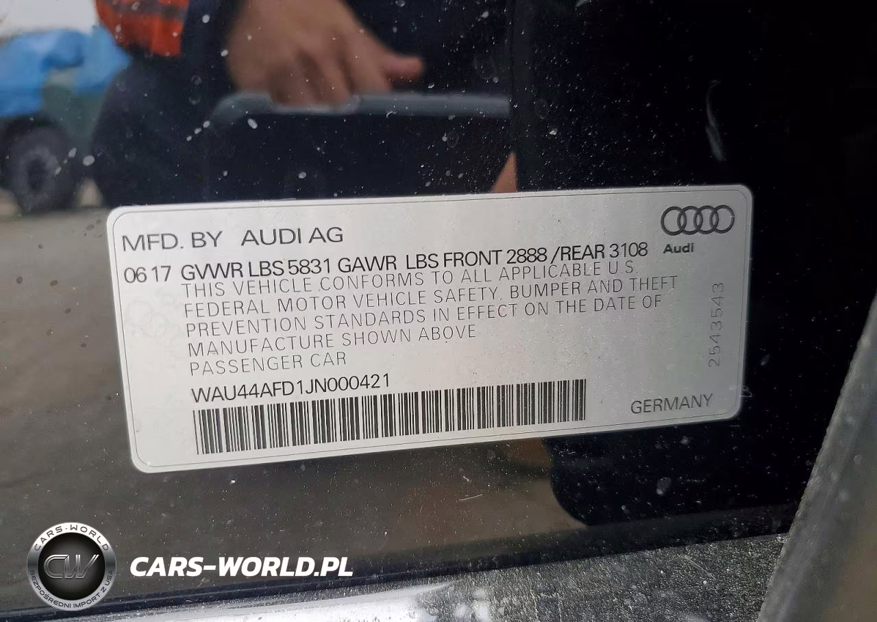 2018 Audi A8 L Quattro VIN:WAU44AFD1JN000421 - 12