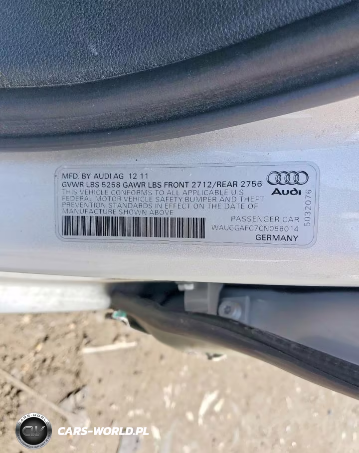 2012 Audi A6 Premium Plus VIN:WAUGGAFC7CN098014 - 12