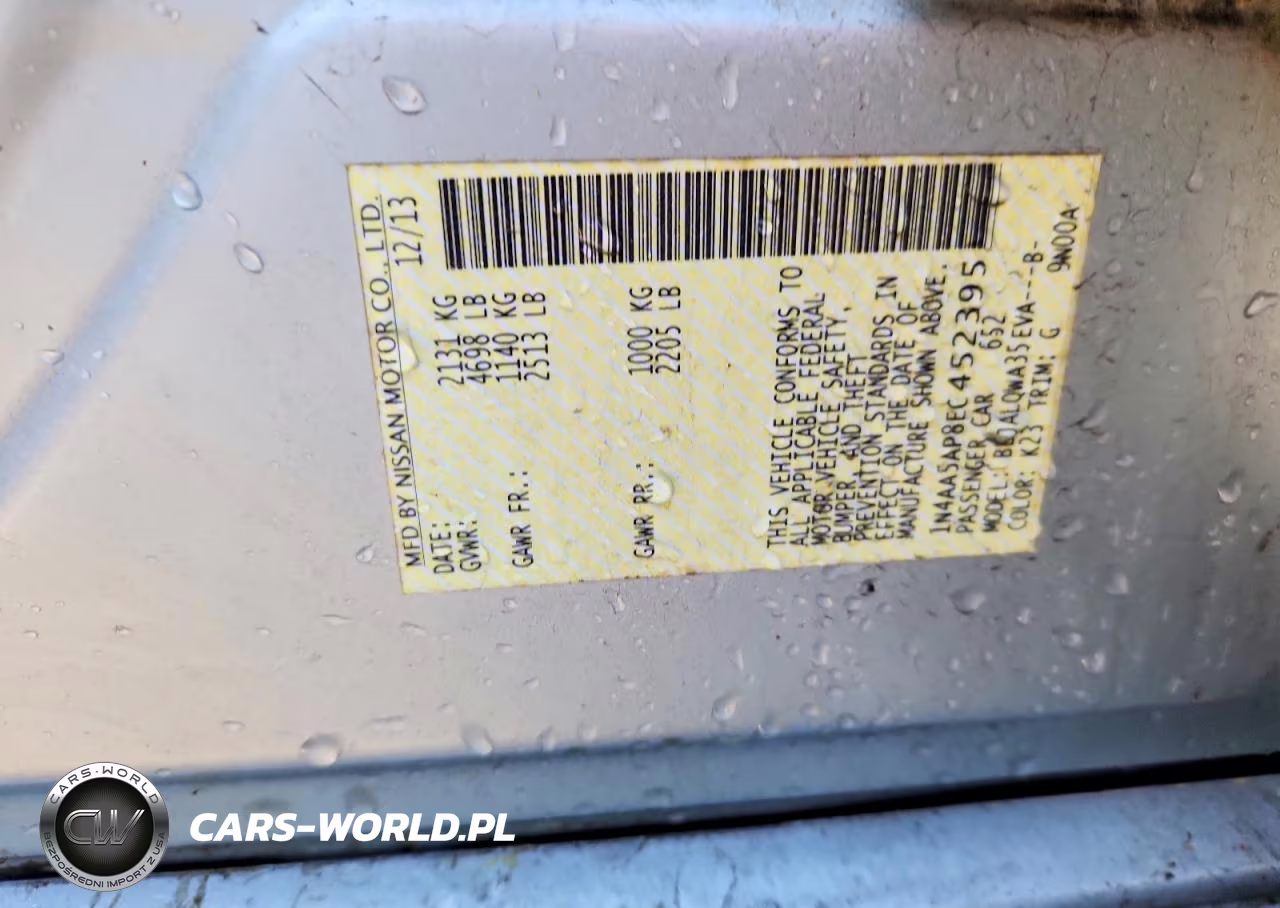 2014 Nissan Maxima 3.5 S VIN:1N4AA5AP8EC452395 - 12