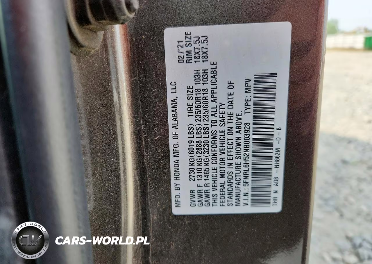 2022 Honda Odyssey Ex VIN:5FNRL6H52NB003928 - 14