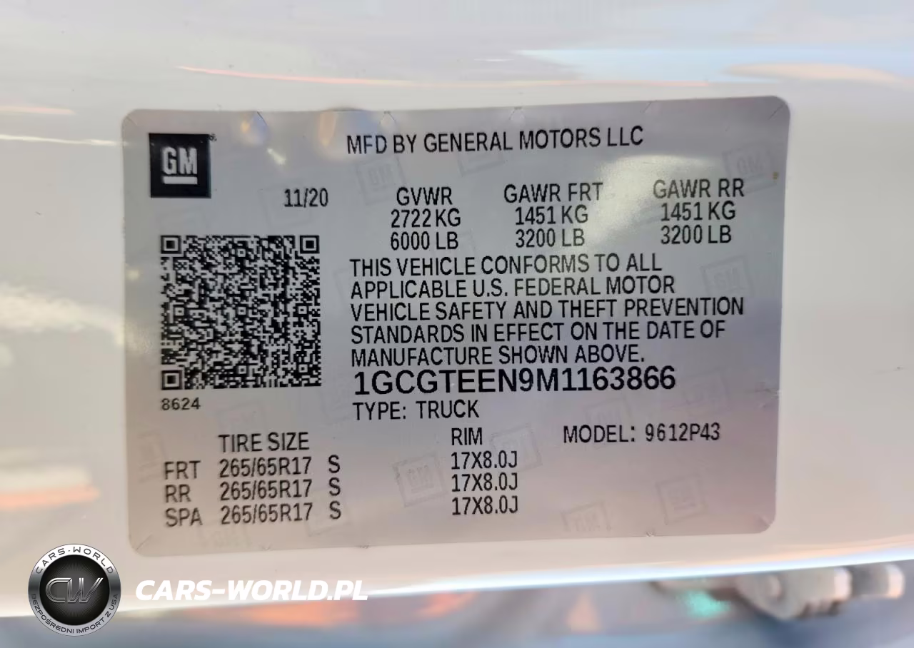 2021 Chevrolet Colorado Zr2 VIN:1GCGTEEN9M1163866 - 13