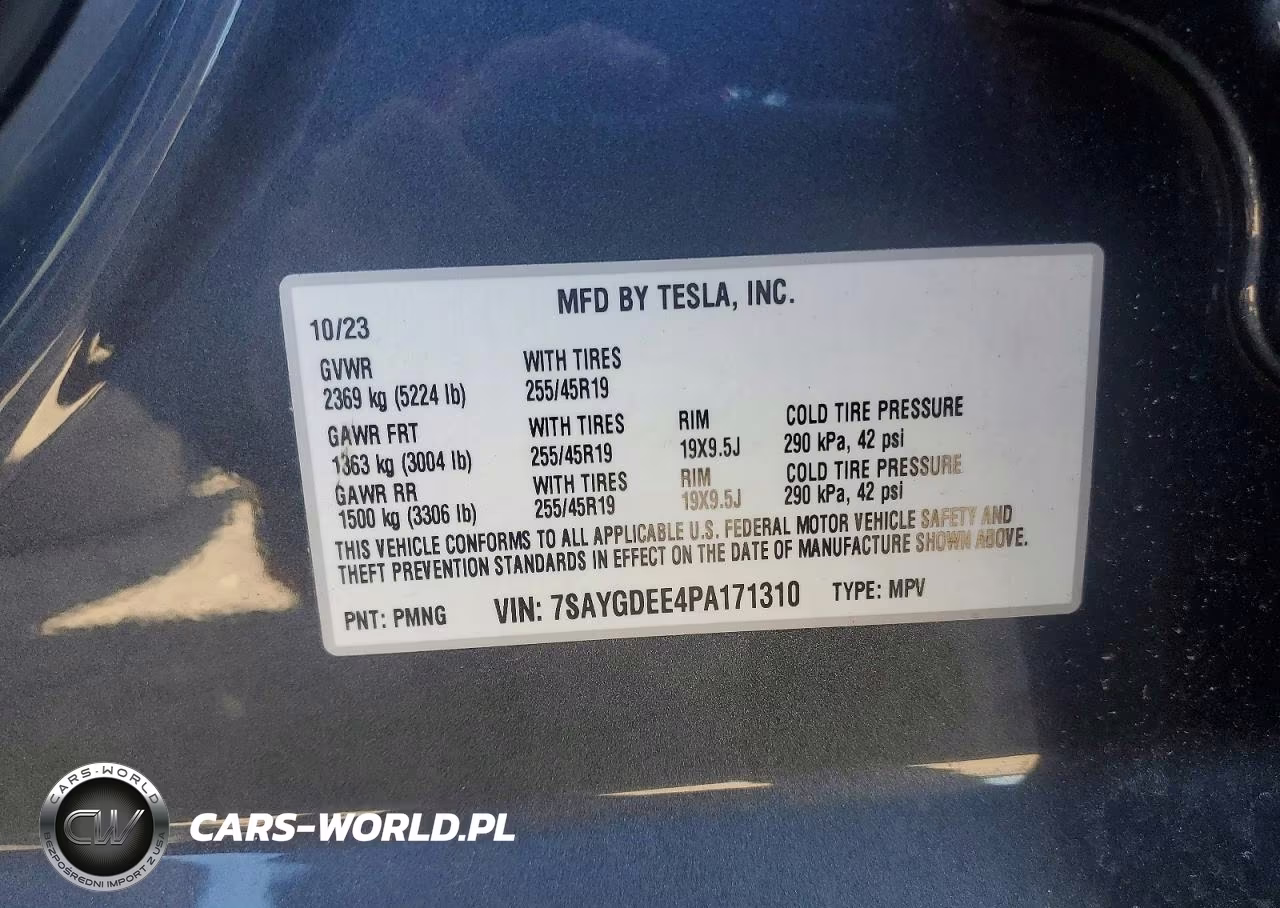 2023 Tesla Model Y VIN:7SAYGDEE4PA171310 - 12