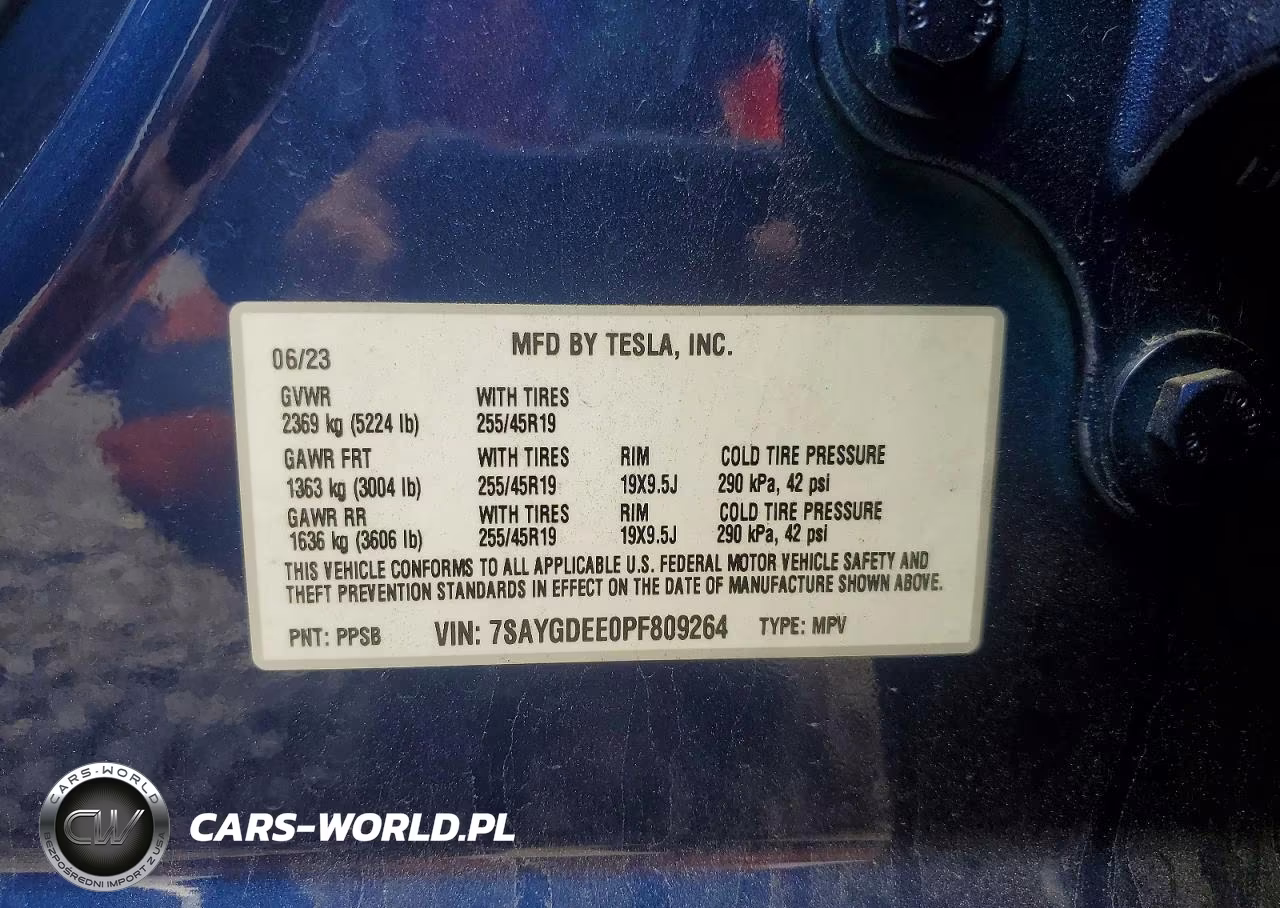 2023 Tesla Model Y VIN:7SAYGDEE0PF809264 - 13