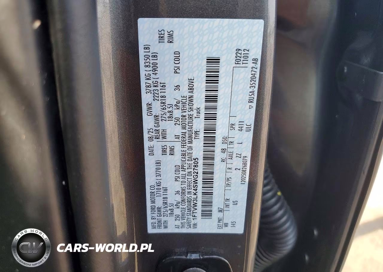 2025 Ford F150 Lightning Xlt VIN:1FTVW3LK4SWG27805 - 12
