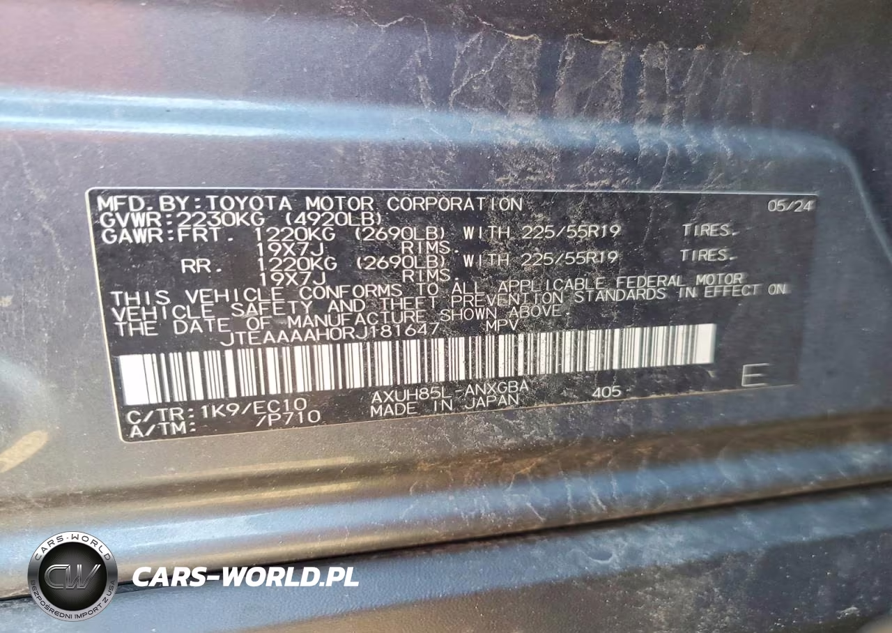 2024 Toyota Venza Xle VIN:JTEAAAAH0RJ181647 - 13