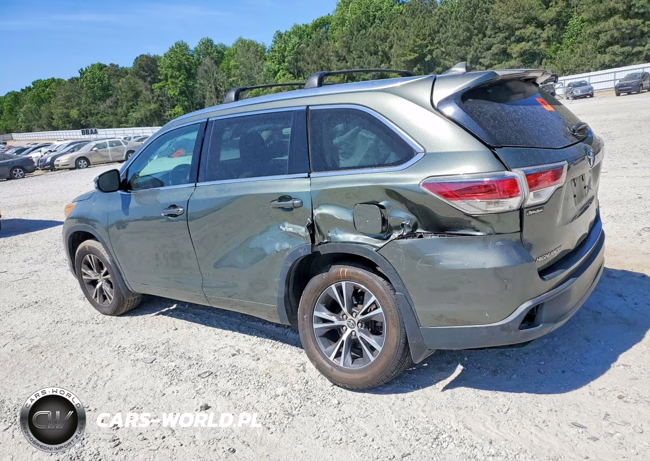 2016 Toyota Highlander Xle VIN:5TDJKRFH7GS256983 - 2