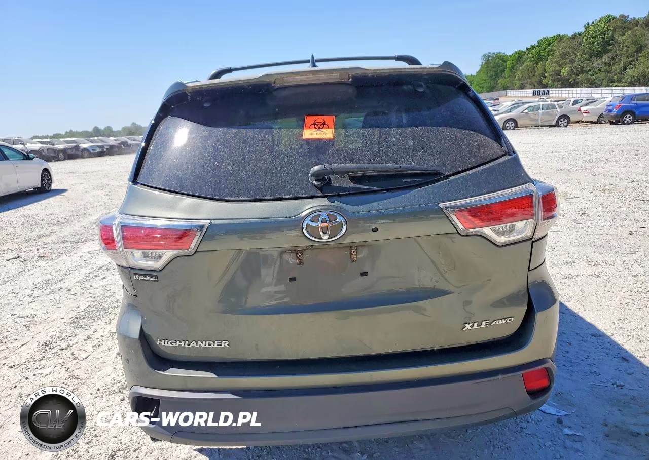 2016 Toyota Highlander Xle VIN:5TDJKRFH7GS256983 - 6